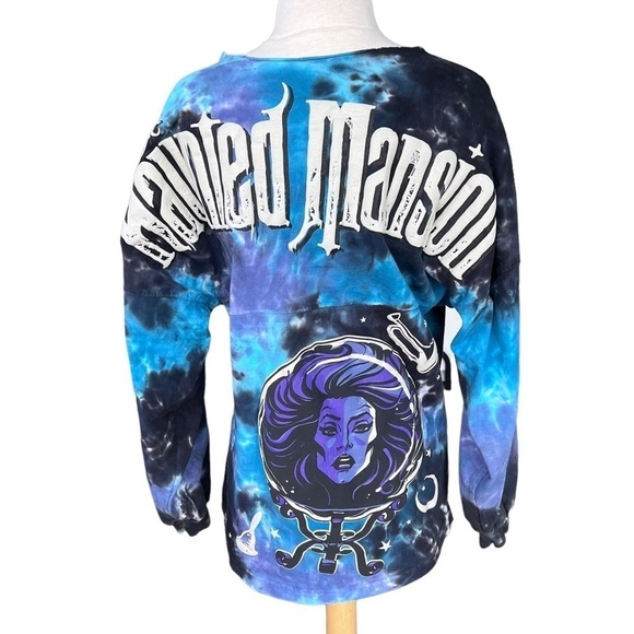 Disney Haunted Mansion Spirit Jersey Tie Dye Blue Purple Madame Leota XS READ - Picture 5 of 16